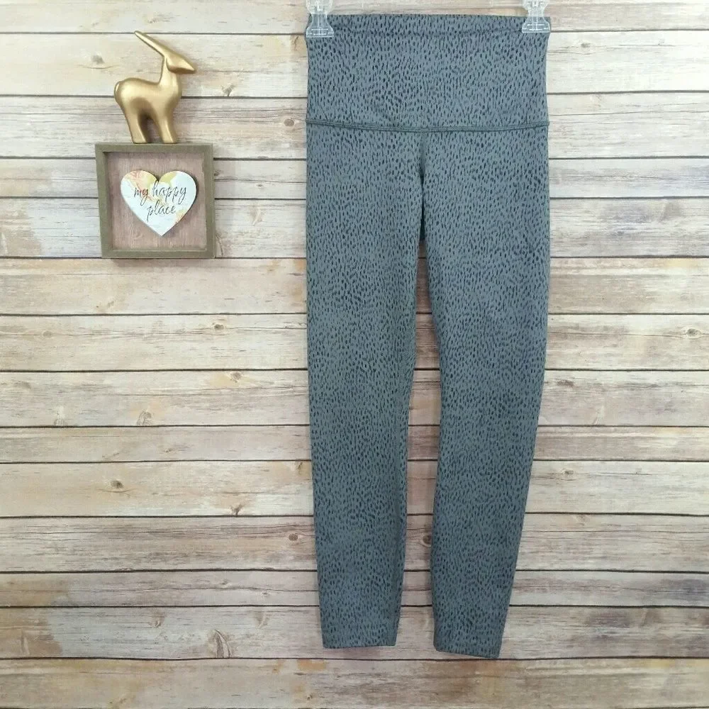 Lululemon Wunder Under Crop II Full-On Luon (Roll Down) Dottie Dash Slate Black - Picture 9 of 15
